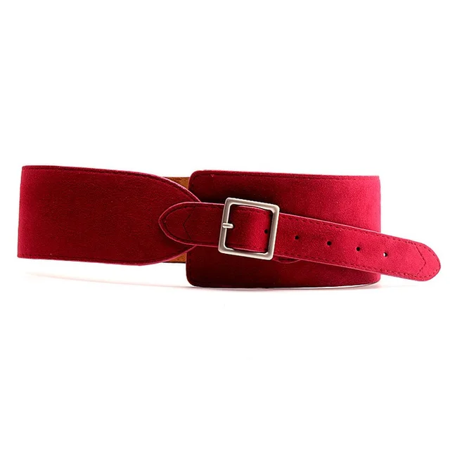 Coat Waist Retro Korea With Suit Cloth Belt Women's Decorative Dress Wide Belt Red - Shop at LoveMi