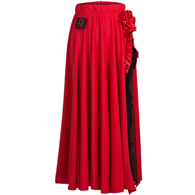 Sexy Ballroom Latin Competition Dress Cha cha Rumba Tango Latin Dance Skirt Red - Shop at LoveMi