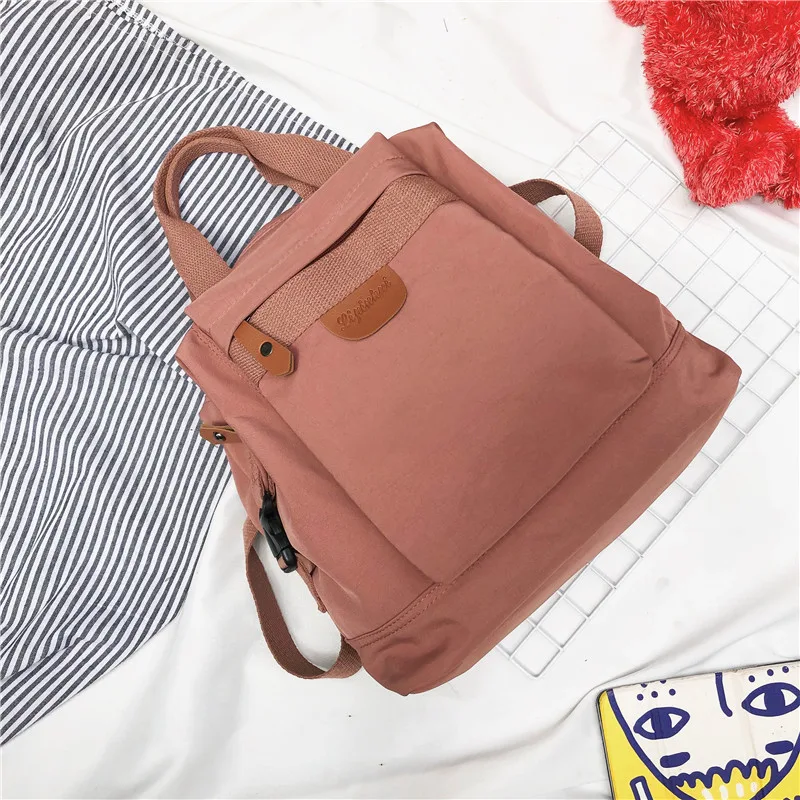 Super Korean Style Simple Girl Campus High School Student Schoolbag Red - Shop at LoveMi