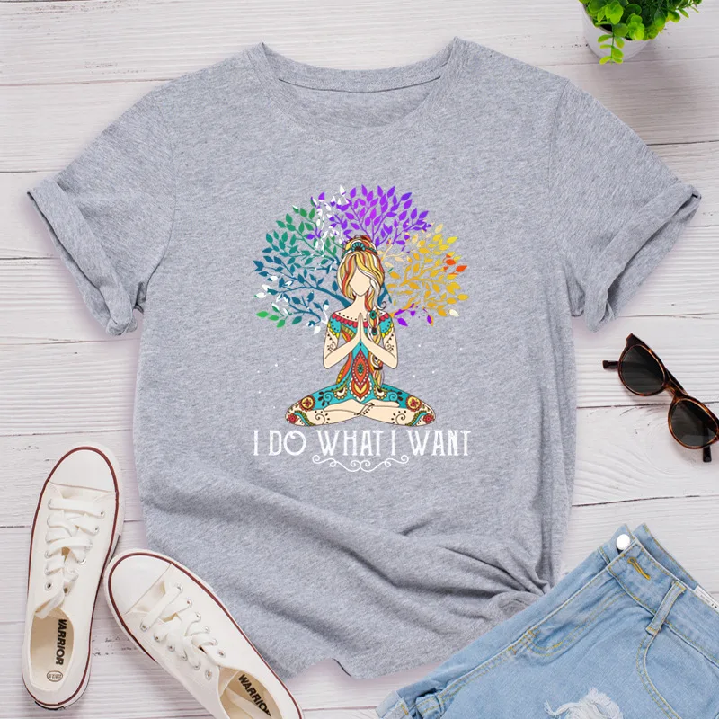 European And American Hot Style Leisure Plus Size Yoga Girl Short Sleeve Women Dark Grey - Shop at LoveMi