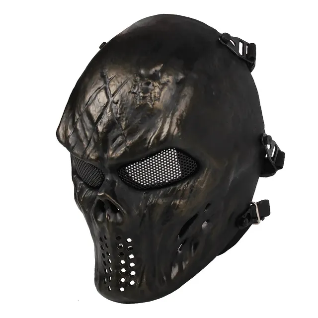 Field Equipment Full Face Warrior Mask Military Fan Outdoor Products Bronze - Shop at LoveMi