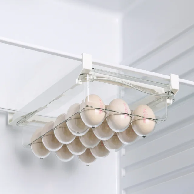Refrigerator Hanging Drawer Type Food Fruit Storage Egg Box Household Plastic Fresh keeping Box Rack Egg Carton - Shop at LoveMi