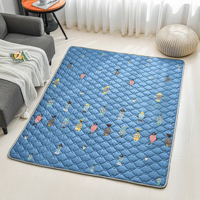 Cotton Non slip Floor Mats Baby Crawling Mats, Climbing Mats, Foldable Washable Game Mats J - Shop at LoveMi