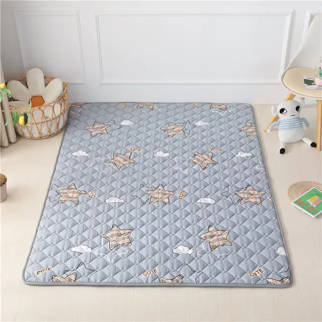 Cotton Non slip Floor Mats Baby Crawling Mats, Climbing Mats, Foldable Washable Game Mats M - Shop at LoveMi