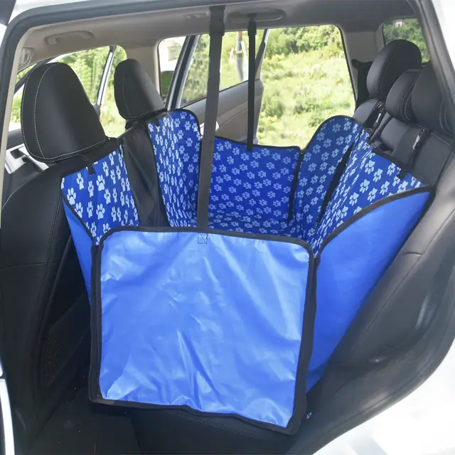 Car Rear Dog Cushion, Waterproof And Anti dirty Cushion, Thickened Dog Cushion Blue With Net - Shop at LoveMi