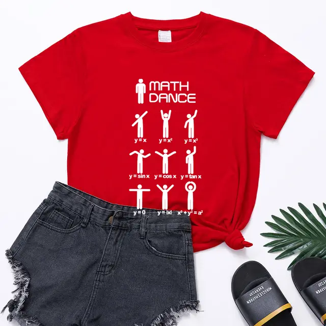 Round Neck Pullover Print Short Sleeves Red - Shop at LoveMi