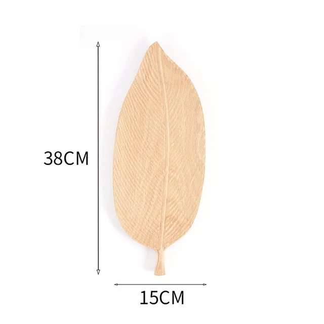 Beech Fruit Tray Creative Bread Dessert Placing 38Leaves With Veins - Shop at LoveMi