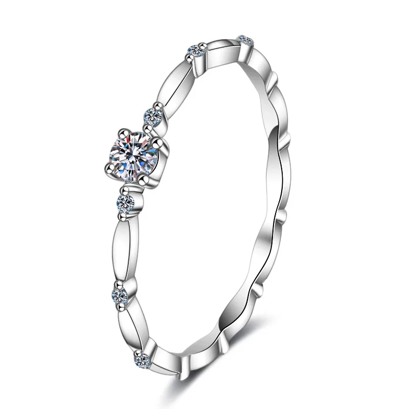 Moissanite Fashion Diamond Wedding Ring - 2Style