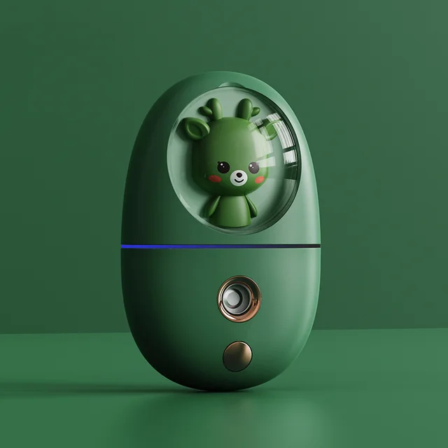 Hand held Cold Spray Humidifying And Moisturizing Beauty Sprayer Green - Shop at LoveMi