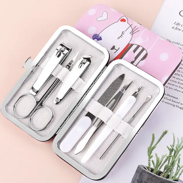 Creative Net Red Cartoon 7 piece Set Nail Clipper Manufacturer''s Portable 1Style - Shop at LoveMi