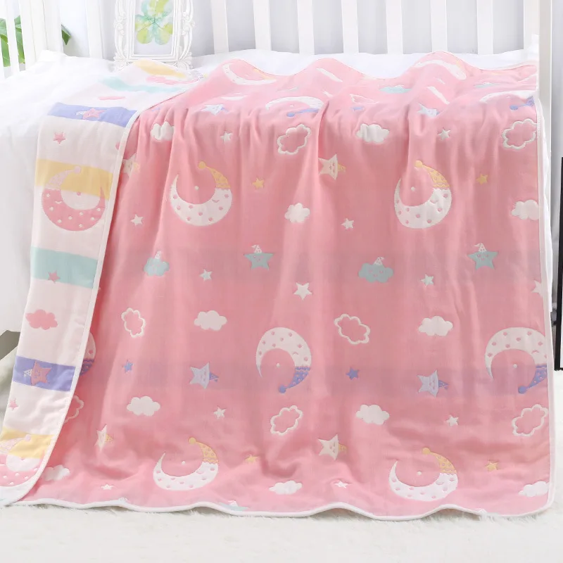 Cotton Six-layer Gauze Towel Quilt Gauze Bath Towel Baby Blanket Hug Quilt - Xingyuefen