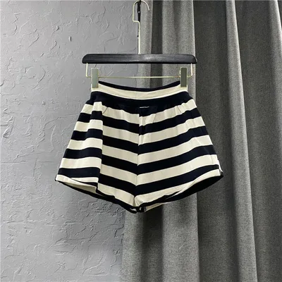 Striped Casual Cargo Shorts Women Hot Pants Stripe 2Xl - Shop at LoveMi