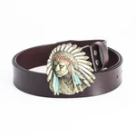 Gold Buckle Coffee Belt