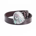 Silver Buckle Coffee Belt