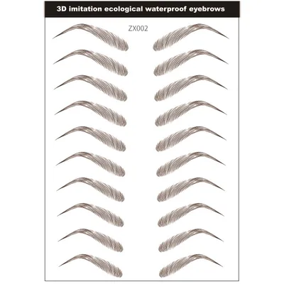 Simple Thick Eyebrows Ecological Eyebrow Stickers - Shop at LoveMi