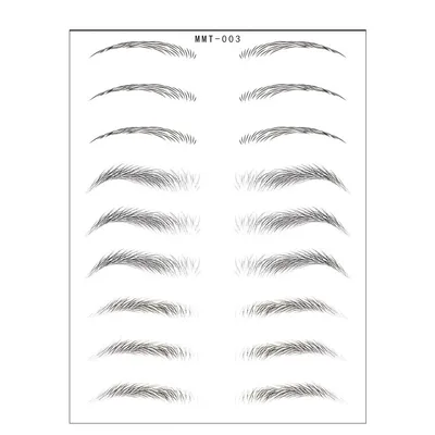 Simple Thick Eyebrows Ecological Eyebrow Stickers U - Shop at LoveMi