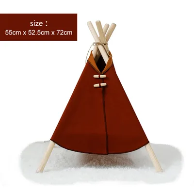 Cat Tent Bed Frame, Dog Bed, Pet Bed, Cat Bed Light Brown - Shop at LoveMi