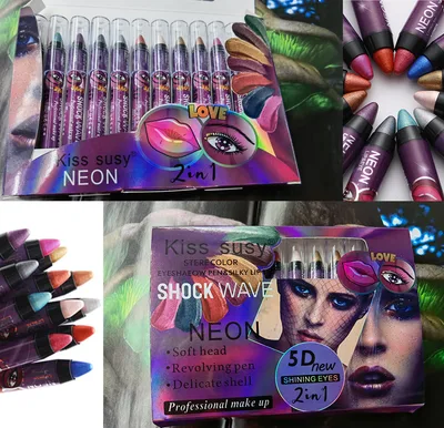 Eyeshadow Stick Eye Shadow Pencil Long Lasting Without Drying Eyes Makeup Pen Shimmer Cosmetics Tool Suit - Shop at LoveMi