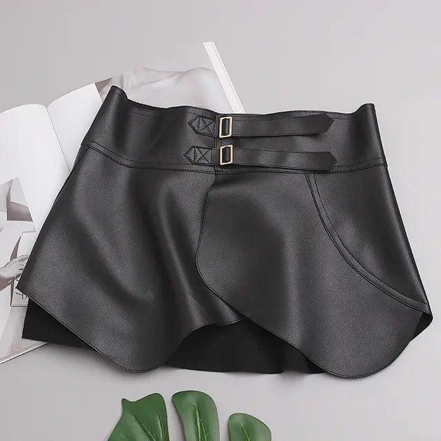 New Style Yujie Temperament Light Cooked Wind Leather Waist Seal Black - Shop at LoveMi