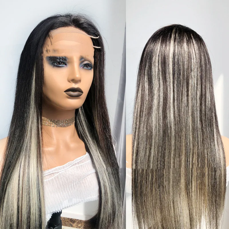 Reality Wig Headgear Lace Headgear Straight Body Wave Human Hair Wigs - 12Inch - View 1