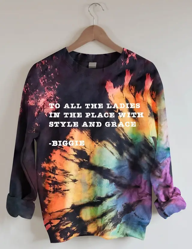 Men's And Women's Casual Round Neck Sweater 3D Tie dye Art Print Top 8Style - Shop at LoveMi