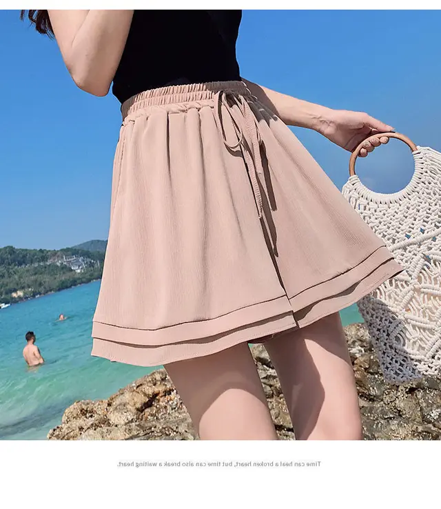 Chuishun Non iron Five point Pants Plus Fat To Increase Outer Wear Hot Pants Pink - Shop at LoveMi