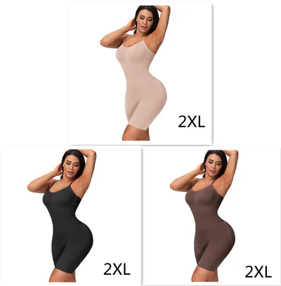 Women's Seamless Body Shaping Bodysuit Thin Elastic Body Shaping Bodysuit Tight Tummy Tummy Set 2Xl - Shop at LoveMi
