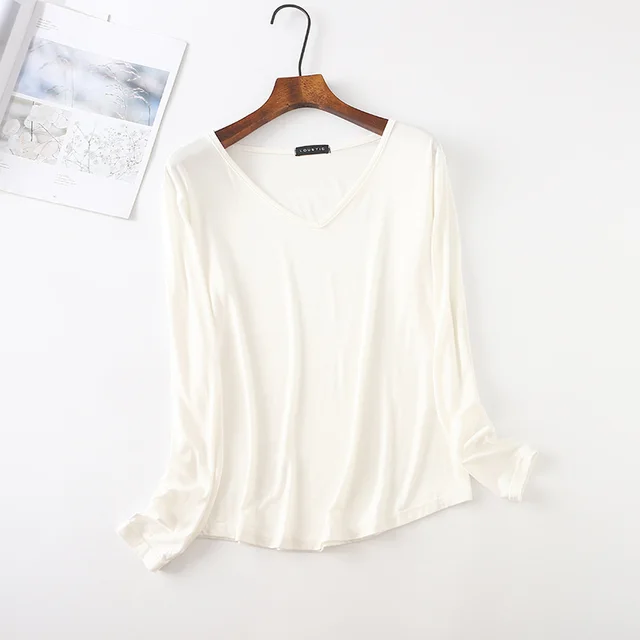 Casual Bottoming Shirt Bat Sleeve Loose Plus Size Blouse White - Shop at LoveMi