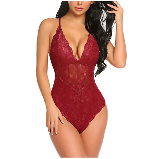 European And American Sexy Lingerie Sexy Lingerie Wine Red - Shop at LoveMi