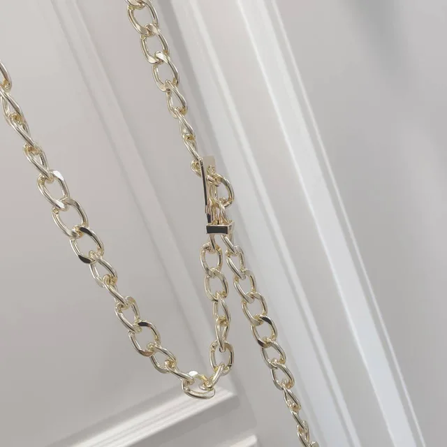 European And American Hip Hop Street Chain Metal Belt Golden High Texture - Shop at LoveMi