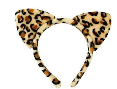 Performance Cartoon Animal Headband Plush Headdress New Leopard Print - Shop at LoveMi