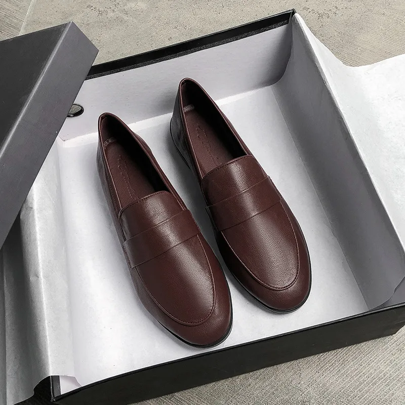 Designer Shoes Woman Big Size Oxford Shoes For Women Brown - Shop at LoveMi