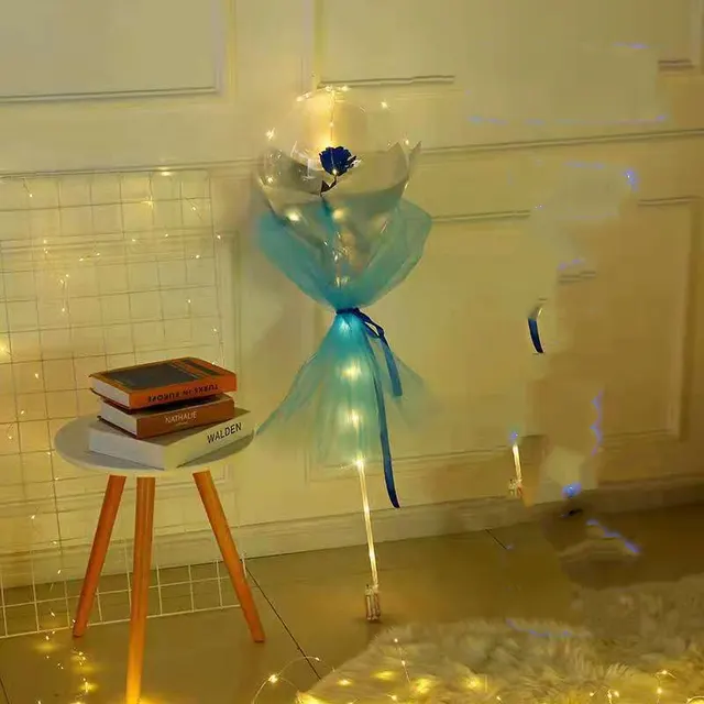 Glowing Ball For Girlfriends With A Rose In A Balloon 4Style - Shop at LoveMi