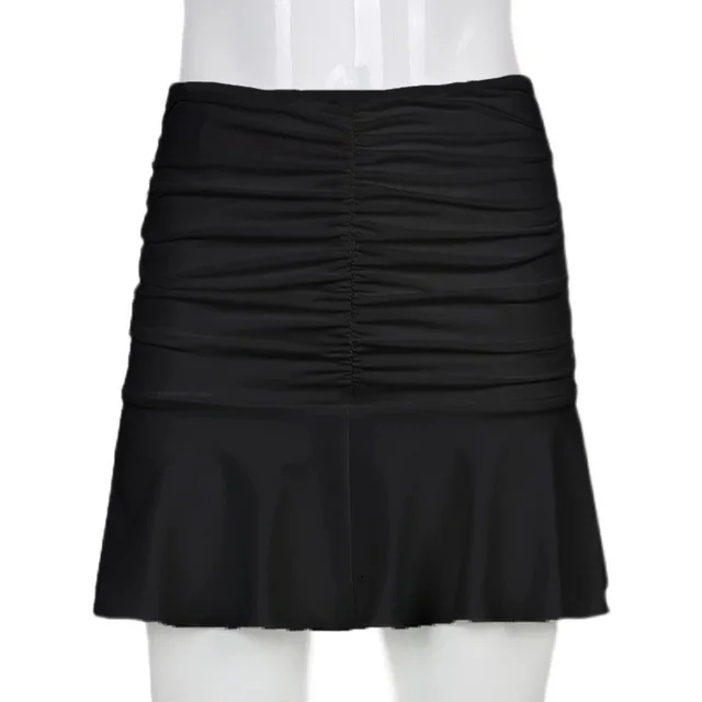 Vest Women Pleated Hip Skirt Suit Black - Shop at LoveMi