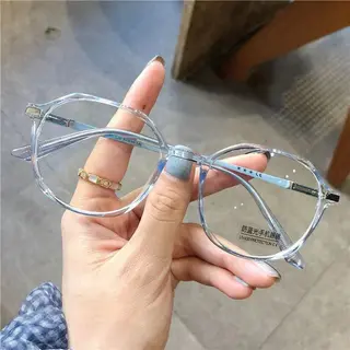 Net Celebrity Anti-blue Light Anti-radiation Glasses - Blue