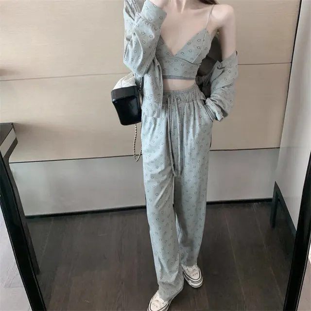 Fashion Casual Suit Women's Autumn Clothes Temperament Western Style Grey - Shop at LoveMi