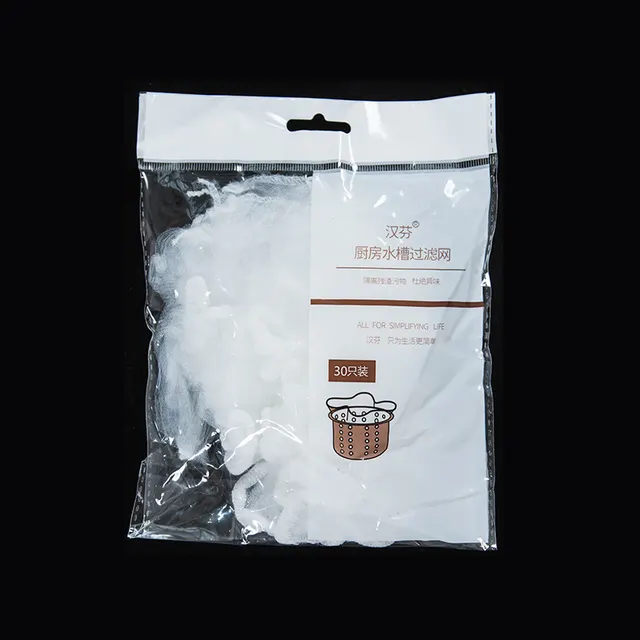 Household Simple Kitchen Sink Filter Mesh Waterproof Bag White - Shop at LoveMi