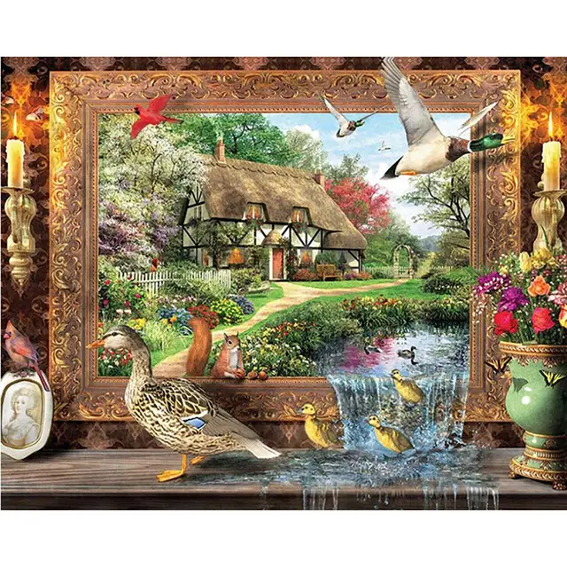 DIY Diamond Embroidery DiamondPainting Cross Stitch Kits Home Decoration Self Made - Shop at LoveMi