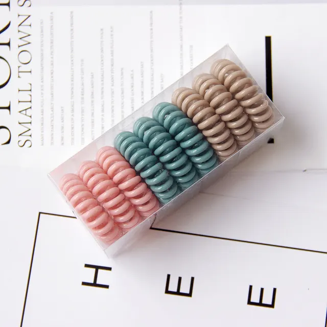 Telephone Line Head Rope Hair Ring Transparent Phone Ring Jelly - Shop at LoveMi