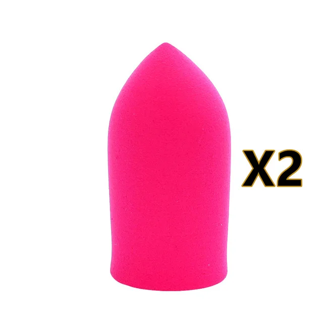 Finger Sponge For Makeup 2Pcs Rose Red - Shop at LoveMi
