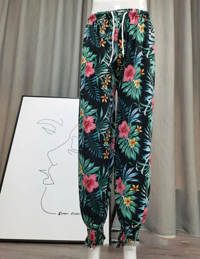 Icy Silk Loose Drawstring High Waist Bloomers 10 Style - Shop at LoveMi
