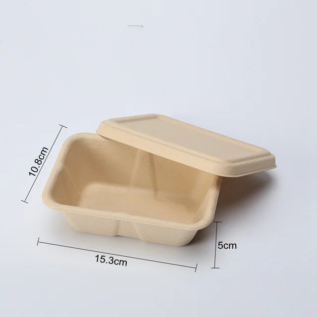 Disposable Cassette Pulp Salad Meal Green Biodegradable Boxes 3Photo Color - Shop at LoveMi