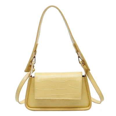 Broadband Underarm Bag Personalized Net Red Same Style Fashion Handbag Shoulder Bag Yellow - Shop at LoveMi