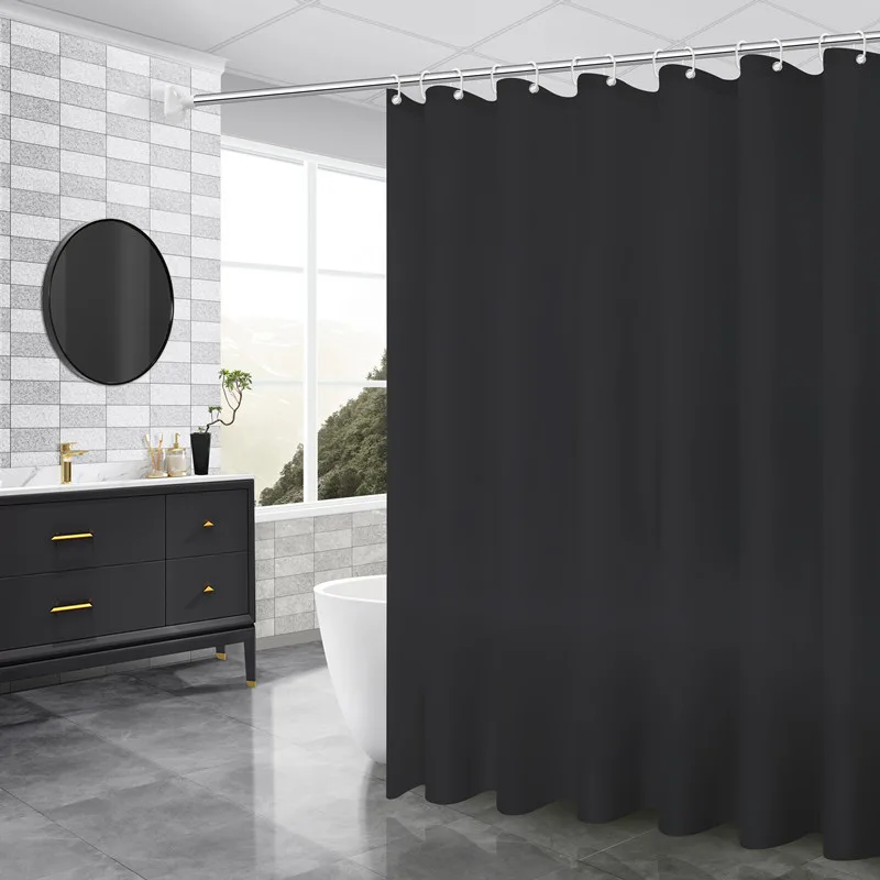 Shower Curtain Partition Curtain Door Curtain Square Shower Curtain - 4Colour