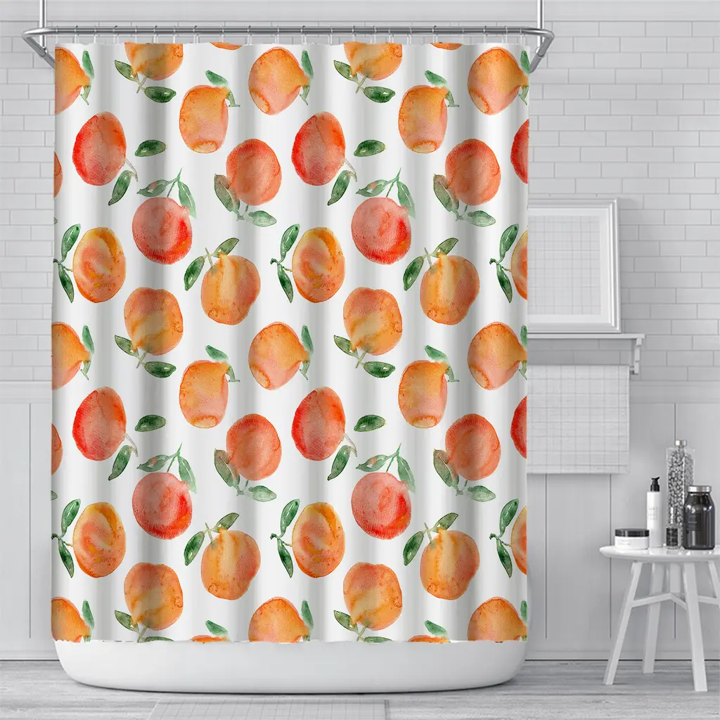 Plant Waterproof And Mildew Proof Digital Custom Punch-free Printing Bathroom Curtain - Ylsgxl6