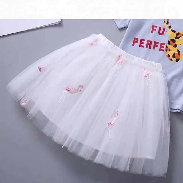 Girls Skirts Mesh Pleated Princess Dress White - Shop at LoveMi