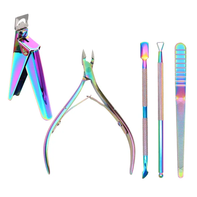 Four piece Stainless Steel Dead Skin Scissors One Word Cutting Suit Color Ti - Shop at LoveMi