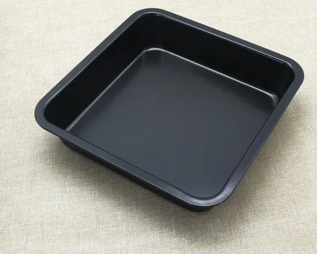 DIY Square Baking Pan Non stick Cake Mold 8 Inch High Square Pan Square Cake Mold Black - Shop at LoveMi