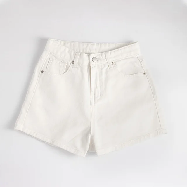 Denim Shorts Women's High Waist Was Thin White - Shop at LoveMi