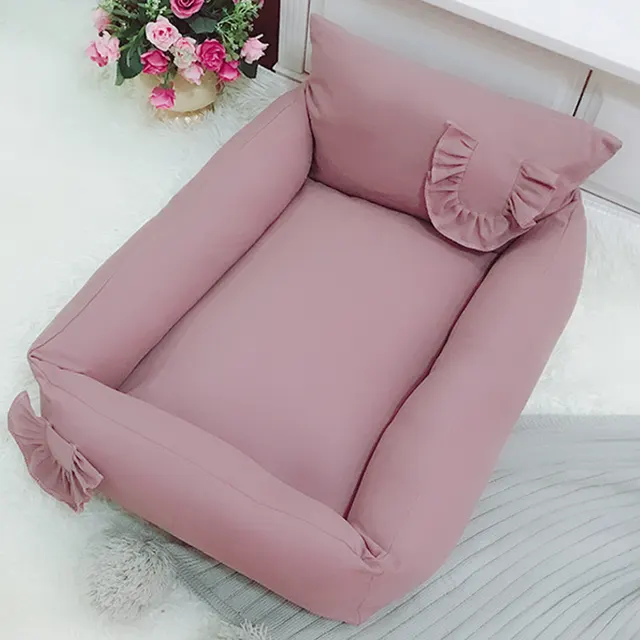 Removable And Washable Four season Soft Dog And Cat Animal Nest High Back Square Nestbeanpaste - Shop at LoveMi